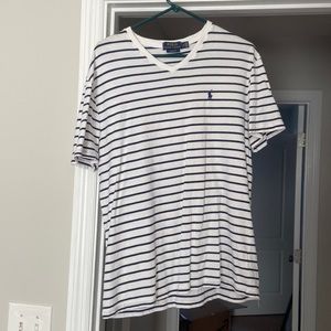 Mens Polo T shirt V neck